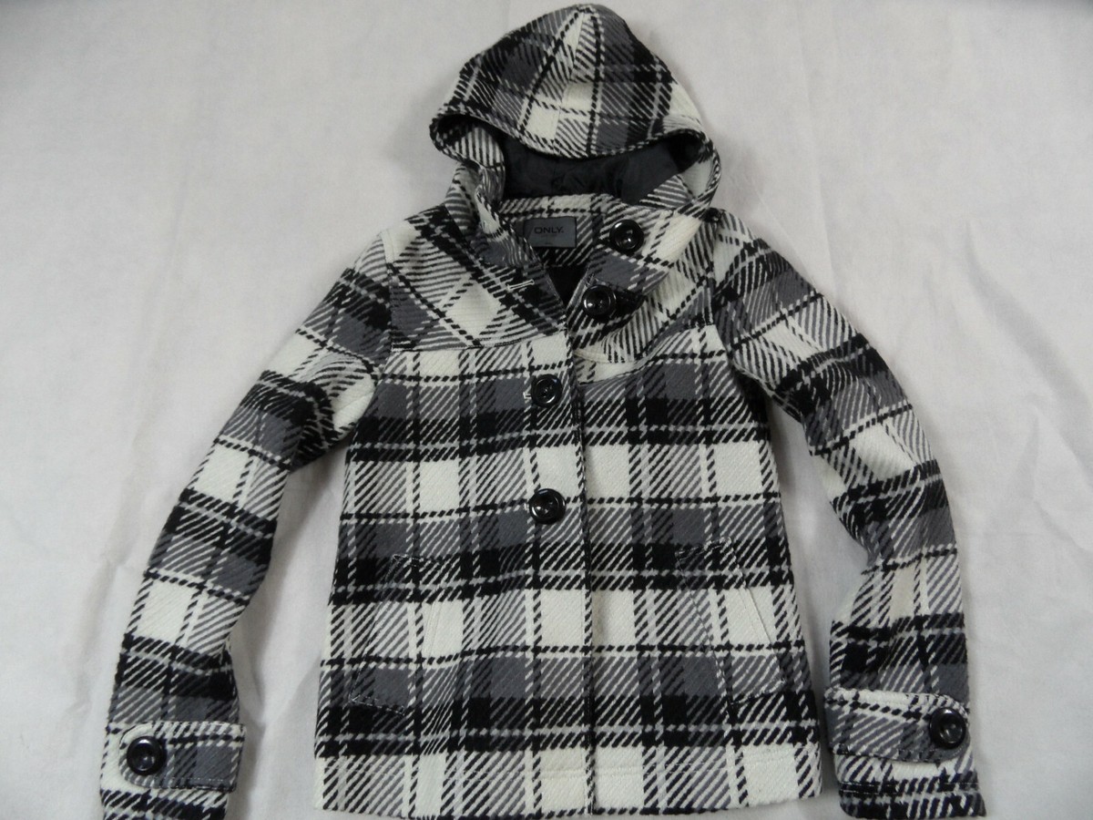Only Jacke Karo Jacke Mit Fell ONLY Tolle Karierte Jacke Kapuze