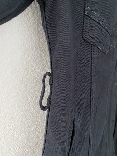 Vintage ESCADA By Margaretha Ley Washed Black Denim Jacket 38 Made in Italy - Picture 4 of 12