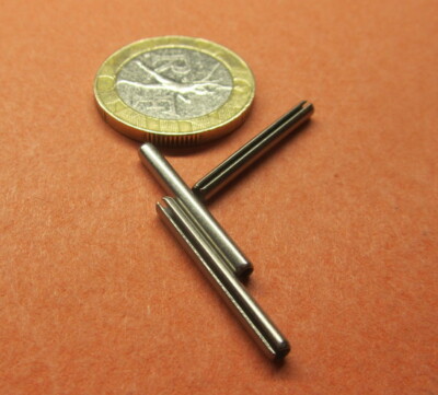 18-8 Stainless Steel, Slotted Roll Spring Pin, 3/32'' Dia x .875'' Length, 200 pcs