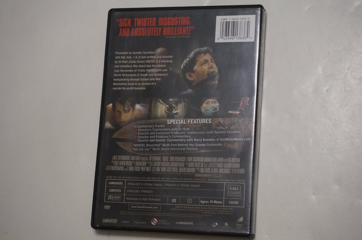 Hostel DVD (2006) Widescreen Unrated Horror Gerek Richardson