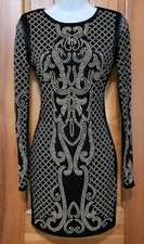 GORGEOUS Windsor Black Studded Mini Prom/Formal/Party Dress Size SM Women's