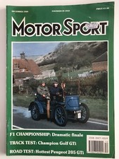Collectable - Motor Sport Magazine - DECEMBER 1989