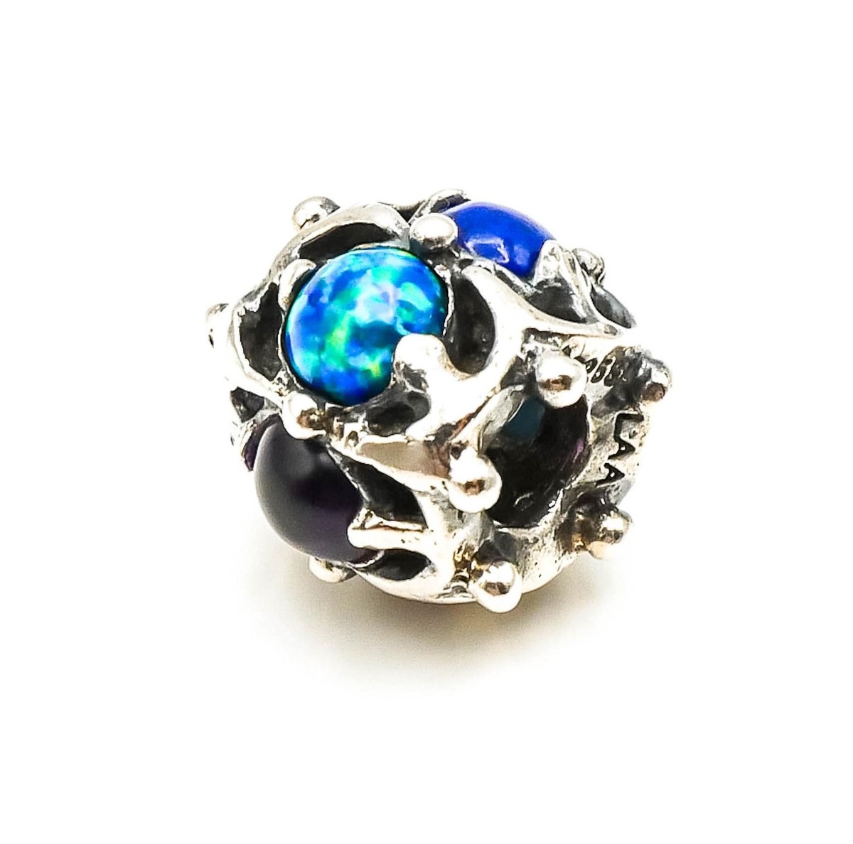 TROLLBEADS Retired Wisdom Bead Sterling Silver Charm With