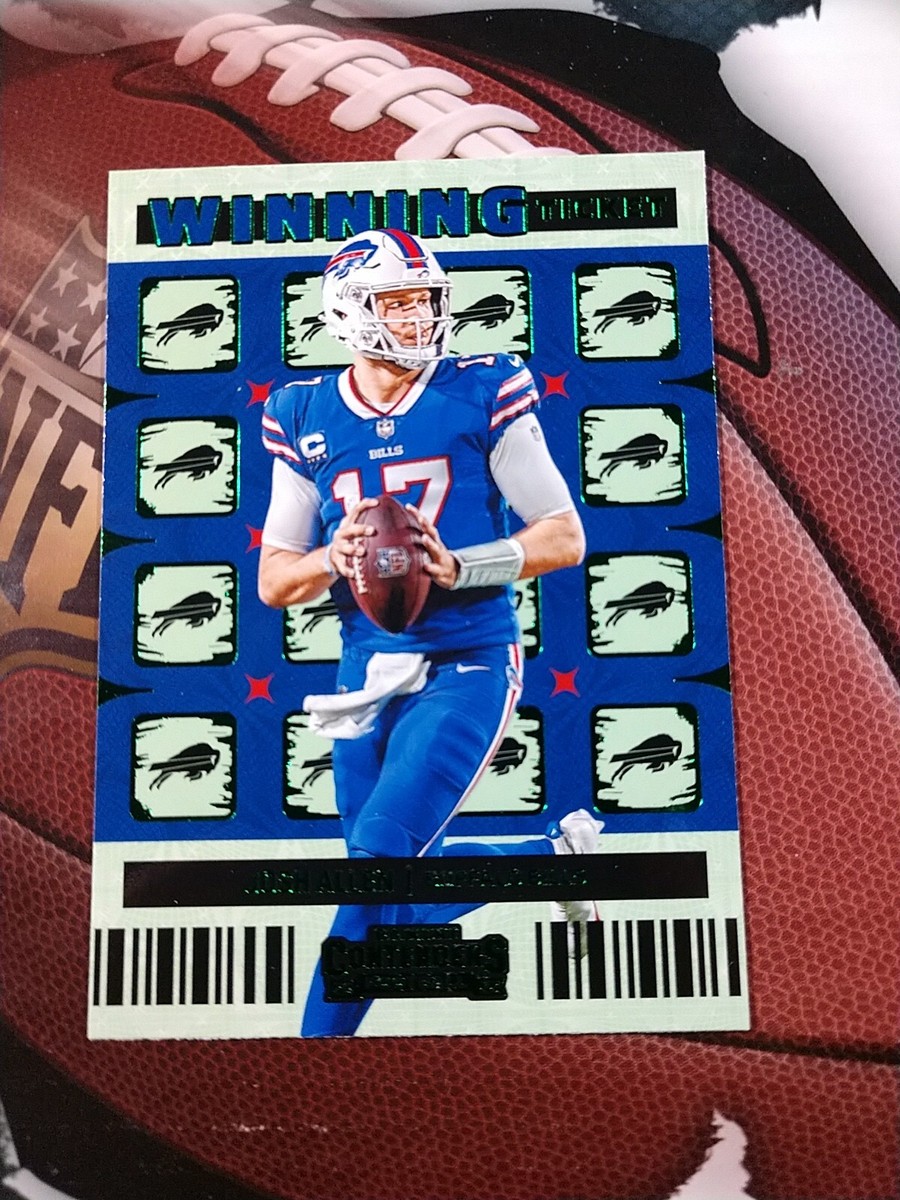 JOSH ALLEN 2022 Panini Contenders Winning Ticket EMERALD Parallel