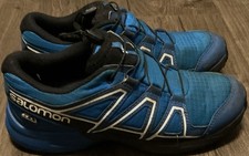 Salomon Speed cross 4 GTX Trail Running Shoe Blue + Black Colourway (size 4 Uk)