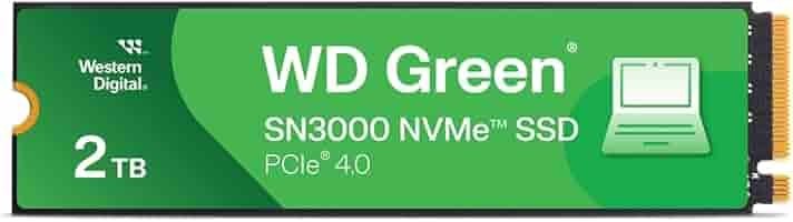 内蔵型SSD WD Green SN3000 NVMe SSD 2TB M.2 2280 Western Digital WD Green SN3000 2TB M.2 2280 NVMe SSD (WDS200T4G0E