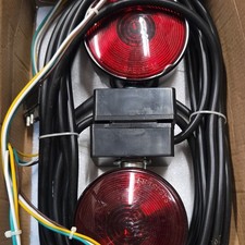 Tow Light Red Round Magnetic Trailer Lights Harness Tow Light Red Round Magnetic Trailer Lights Harness