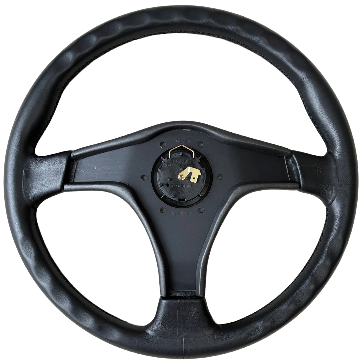 NARDI GARA 3 Type 4 365mm Steering Wheel Black Leather w/ TRD Horn