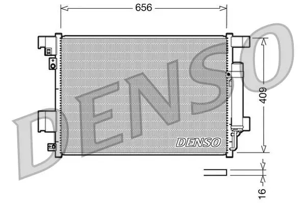 DENSO Kondensator, Klimaanlage DCN21001 für Citroën/Peugeot MITSUBISHI - Bild 2