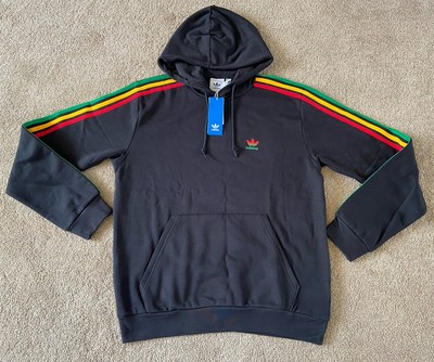 Adidas Originals 3 Stripes Rasta Hoodie Size S, M, L, XXL Jamaica