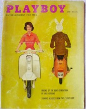 Vintage Magazine Playboy VOL 6 # 6 June 1959 Vespa Issue George Gobel's Charlie