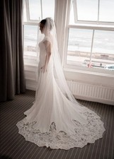 Essence of Australia Wedding Dress Ivory Lace Size 8 - 10