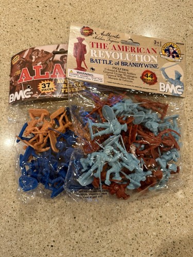 BMC “Revolutionary War Of Brandywine" 54mm 44pcs #67028 & Alamo 37pcs #40022 - Picture 2 of 24