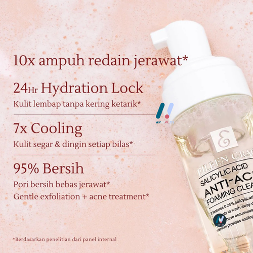 EILEEN Facial Wash Anti-Acne Foaming Cleanser Pores Blackheads Moisture 150ml - Picture 12 of 45