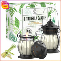 Citronella Kerze Sojawachs 2 StüCke Duftkerzen Im Glas Retro Outdoor Garten