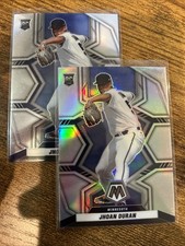 2022 Panini Mosaic Jhoan Duran RC (2) Silver Prizm & 271 Rookie MIN PHL