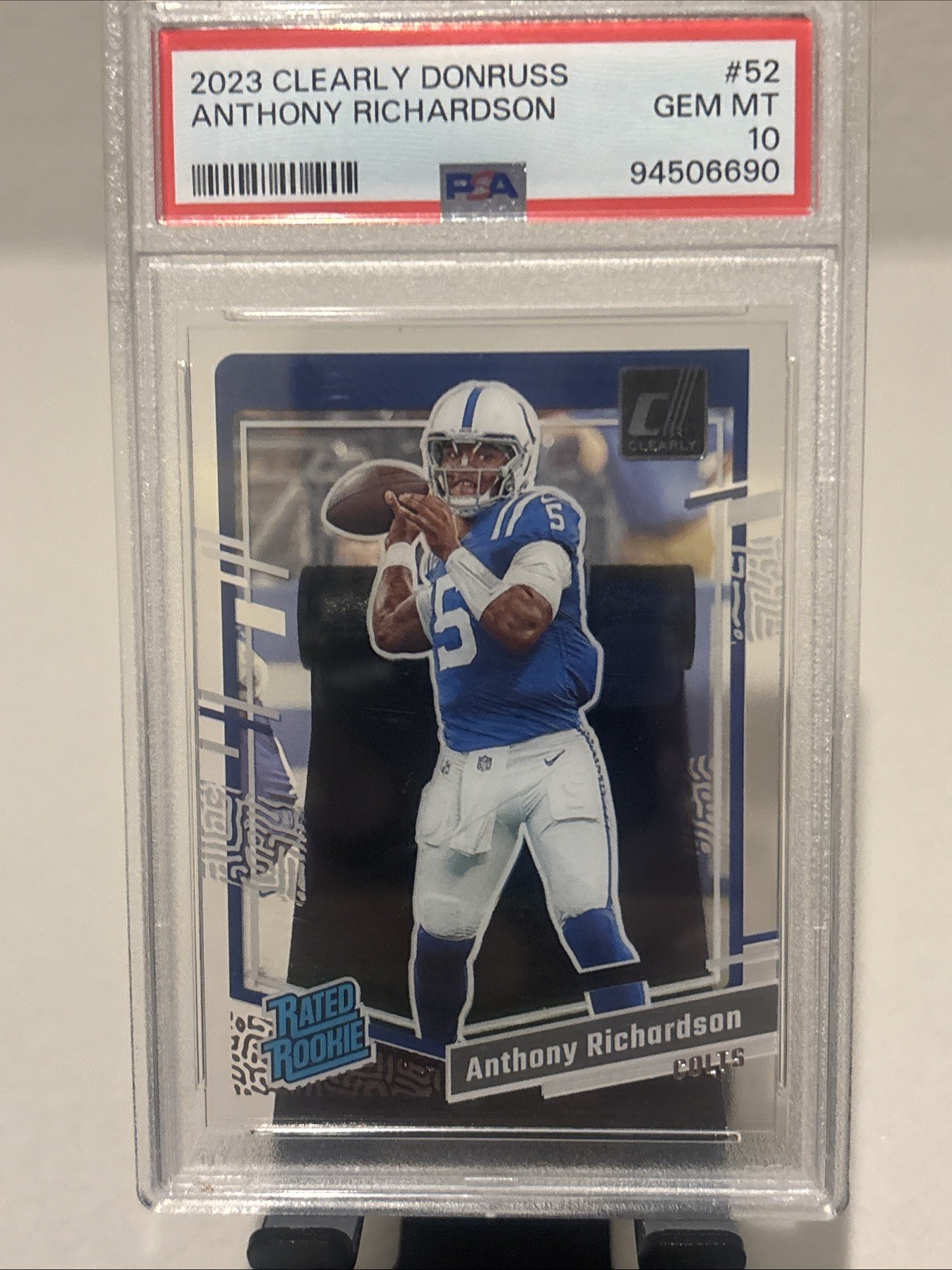 Anthony Richardson Panini Clearly Donruss #52 Base
