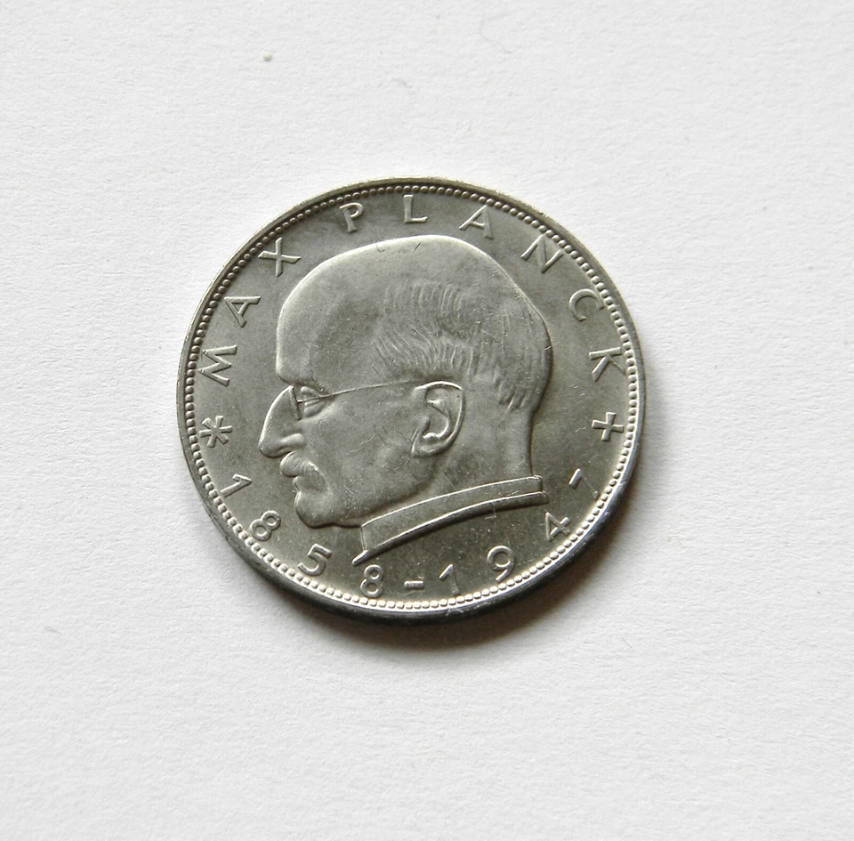 BRD: 2 DM 1967 D "MAX PLANCK", J. 392, prägefrisch/unc. - Bild 1 von 2