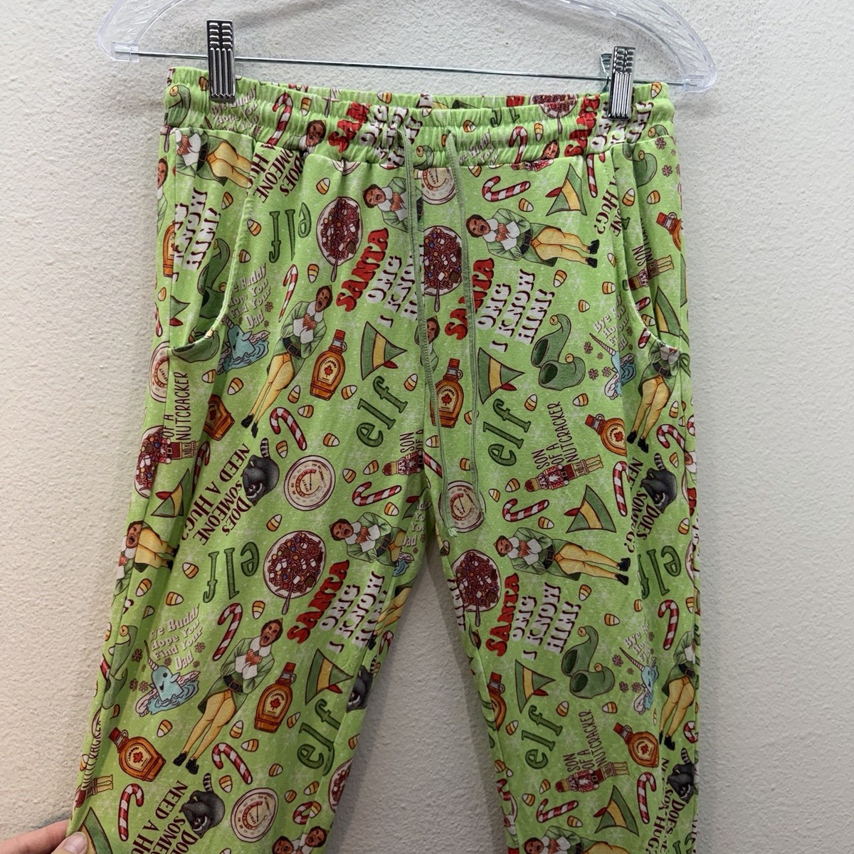 Showstoppers Women's S Bamboo Pajama Lounge Pants ELF Movie Christmas Holiday View 2