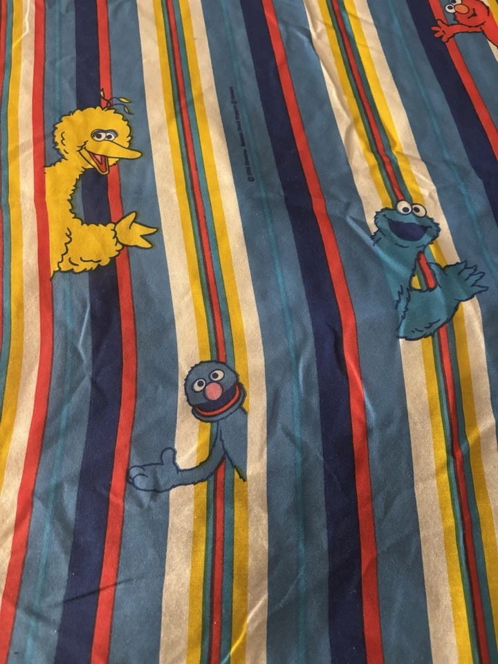 Juego de funda de almohada Sesame Street Twin de 3 piezas ajustada/plana/doble cara. Vintage 00’  Foto 4 de 4
