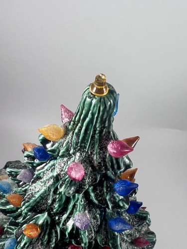 Vintage Ceramic Mold Christmas Tree Rainbow Light Up 70’s Nowell’s Mold No Star - Picture 3 of 12