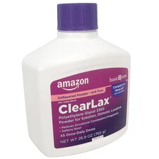 Amazon Basic Care ClearLax Unflavored Powder for Solution 45 Doses