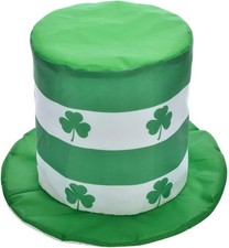 St.Patrick's Day Shamrock Clover Hat Irish Green Top Hat Leprechaun Hat Costume