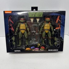 NECA TMNT 1990 Movie Raphael & Michelangelo 7  Action Figure 2-Pack - NIB