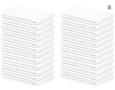 ZUPERIA Terry Towels Pack of 24 14" X 17" Inches 100 Cotton