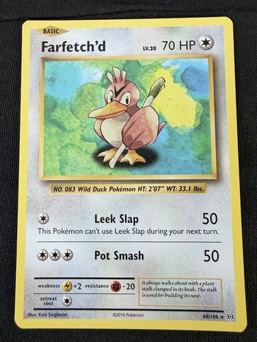 Pokémon TCG Farfetch'd XY Evolutions 68/108 Regular Rare