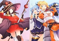 Anime A3 Double-Sided Poster Megumin & Aqua Folded 2019 Comic Alive