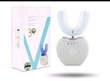 360  Electric Adult U Shaped Toothbrush with Cold Light Automatic Hands Free New
