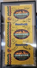 Survivor Africa Original Yellow BORAN TRIBE BUFF SIGNED By 11 CAST MEMBERS!