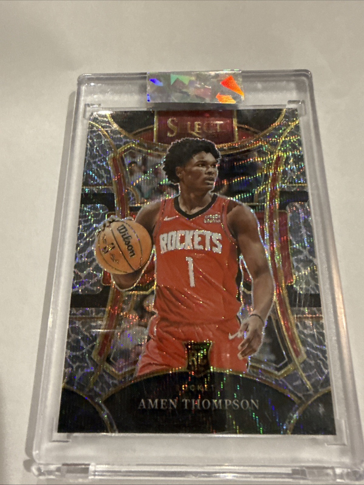 2023-24 Panini Select AMEN THOMPSON Rookie RC Elephant Prizm Mezzanine #322