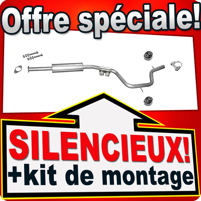 Silencieux intermédiaire échappement Ford Mondeo 4 essence 2.3 160CH 2007