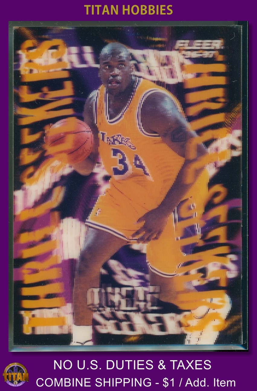 1996-97 Fleer Thrill Seekers #13 Shaquille O'Neal Thrillseekers 3D LENTICULAR SP