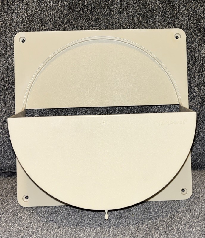 Vintage Tupperware Cabinet Mount Lid Holder Almond 1645-3