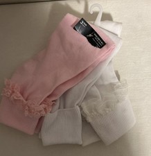 Hanes  Girls and Toddler Girls Ankle Socks, 3-Pack " NEWPink  White Size 2-10.5