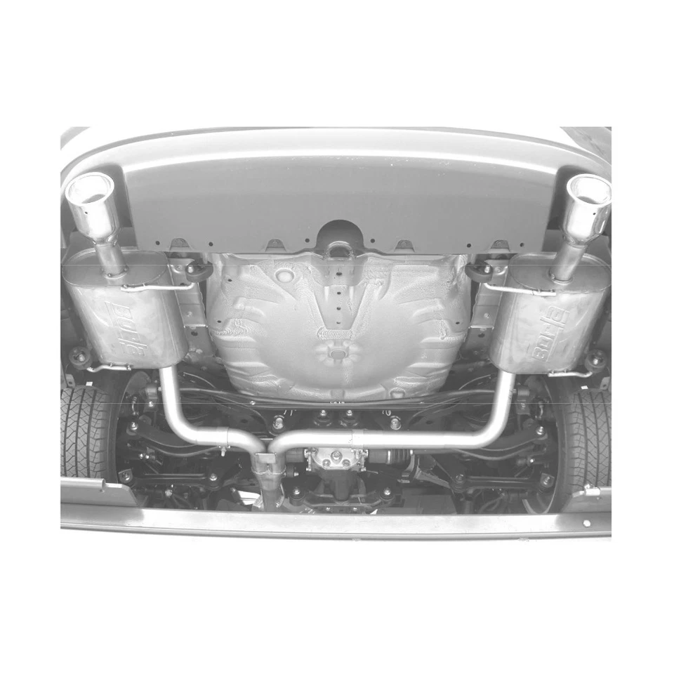 Escape trasero Borla 140123 tipo S acero inoxidable gato para Subaru Legacy GT 2005-09 2,5 L Foto 3 de 4