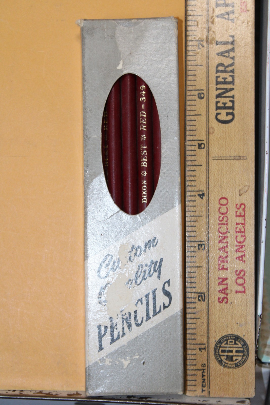 Vintage NOS Dixon Pencils Best Red 349
