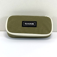 Dakine School Case Organizer Olive Green Nylon w/ White YKK Zipper Gently Used