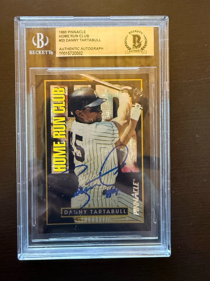 Yankees Danny Tartabull 1993 Pinnacle Home Run Club #33 autógrafo auténtico Foto 2 de 4