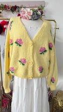 Jacke Strickjacke Cardigan Jacke Rose Einheitsgrösse cool   kuschelig