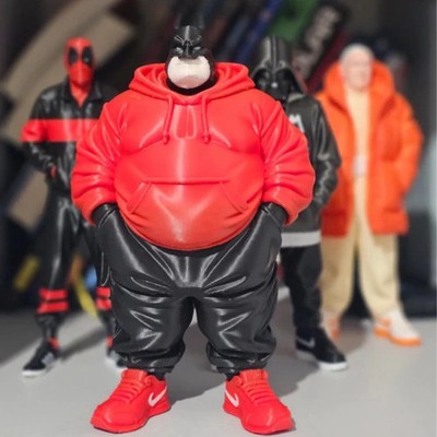 【size:L】Mr.FATMAN CARRY DANCER Fatman Urban Edition Figurine – Batman-Inspired Collectible Doll