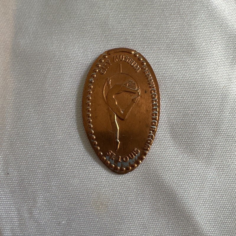 City Museum Elongated Coin - Copper, Circulated Pressed Penny Souvenir