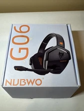 NUBWO G06 Dual Wireless Gaming Headset with Microphone Wireless+Bluetooth Tested