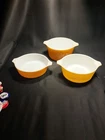 Vintage Pyrex Old Orchard Set of 3 Casserole Dishes w/o Lids 471 B, 472 B, 473 B