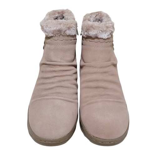 Baretraps Women Alick Faux Fur Lined Winter Ankle Booties Size US 7M Taupe Suede - Picture 4 of 7