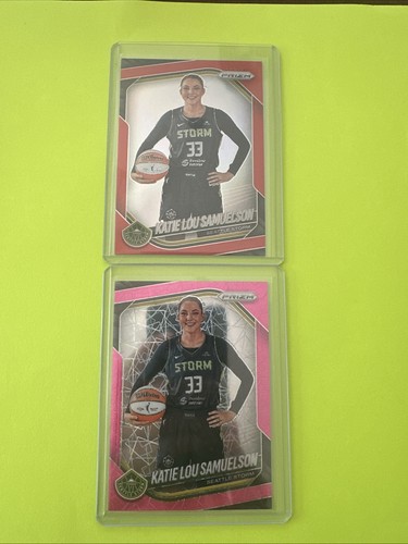 Katie Lou Samuelson 2025 Panini WNBA Prizm Pink Velocity /79 & Red /299