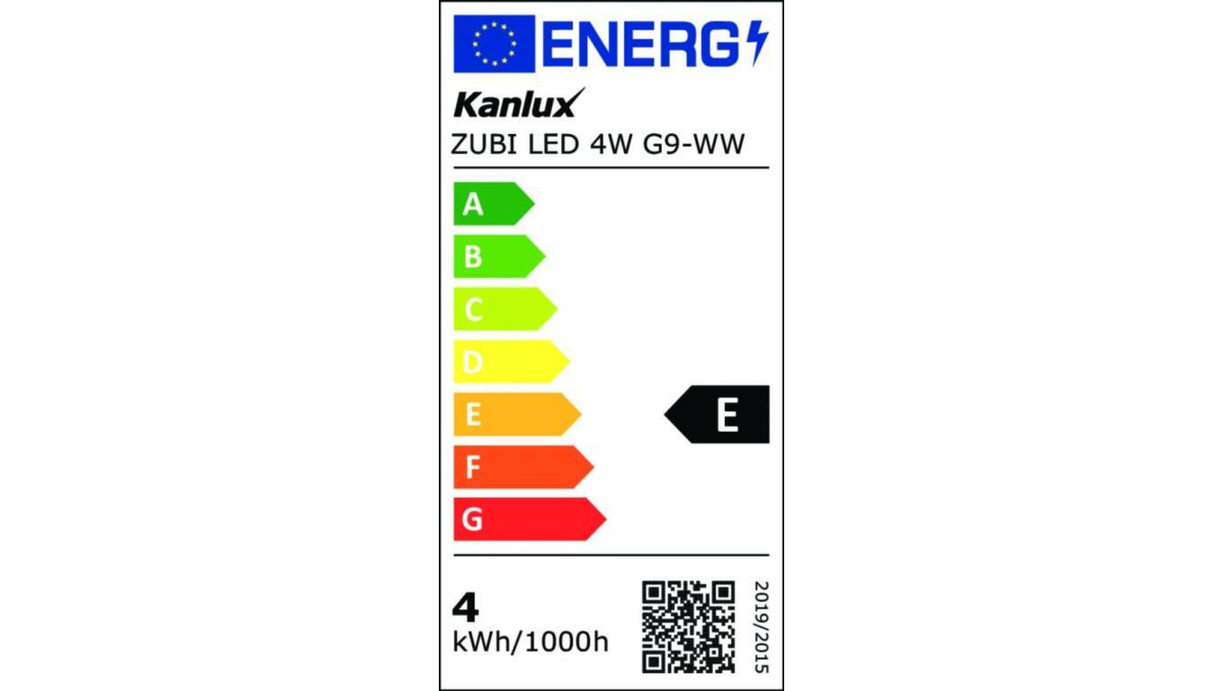 Светодиод arwka LED G9 ZUBI LED 4W G9-WW 520lm 3000K barwa ciepa 24526 2990₽